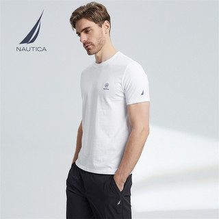 诺帝卡（NAUTICA）男装夏季款无忧搭休闲男女同款多色纯棉短袖T恤TE2101