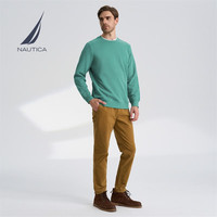 诺帝卡（NAUTICA）男女款多色纯棉套头圆领卫衣KO1311 碧绿色3EC(213) XL