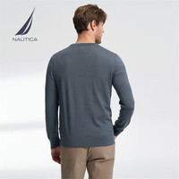 诺帝卡（NAUTICA） 【商场同款】男装春夏款亲肤舒适羊毛圆领毛衣男SO3302-N