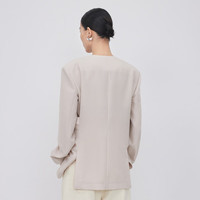 LESS【精工系列】春秋简约通勤西装女气质休闲西服外套2N8710450 058/绿灰白 XS