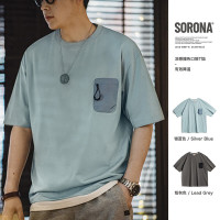 马登 工装 美式休闲Sorona凉感短袖T恤索罗娜透气抗菌半袖体恤男夏