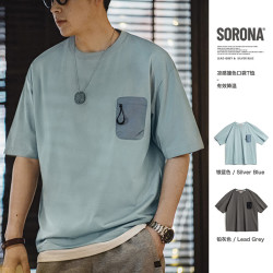 马登 工装 美式休闲Sorona凉感短袖T恤索罗娜透气抗菌半袖体恤男夏
