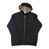 Burberry博柏利男士棉混纺刺绣Logo连帽卫衣