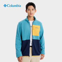 Columbia哥伦比亚户外男款保暖舒适运动旅行徒步抓绒衣短外套AE8850 424 XL