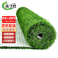 乐子君 仿真草坪地毯 2.0厘米白底防水 2米宽x1.5米长