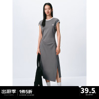 太平鸟 收腰圆领连衣裙 A7FAD244689
