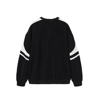 太平鸟春季撞色拼接卫衣ASDCD1413 黑色 XL