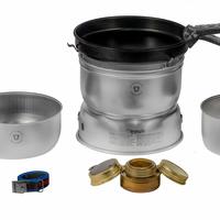 Trangia 25-21 Duossal 2.0 野营炉套装带不锈钢内衬平底锅