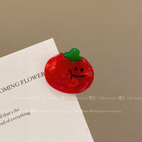 瞭原 可爱作战~番茄小号发夹女2025新款高级感刘海抓夹ins侧边夹子头饰