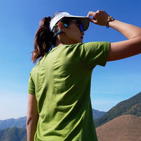 UTO悠途 美利奴羊毛男女滑雪速干衣户外跑步登山打底衫运动功能内衣 男姜黄色 短袖 XL