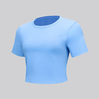 露露乐蒙lululemon丨Tie-Hem女士下摆系带高克重棉混纺 T 恤 LW3IDKS 西纳特拉蓝 3XL /16