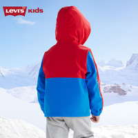 Levi's李维斯儿童外套加绒秋冬款男女童工装风衣童装防风夹克 超级红 （偏窄拍大一码） 160 /76 【身高152-158cm】