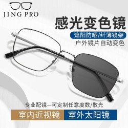 JingPro 镜邦 1.56极速感光变色镜片+时尚男女TR镜框多款可选