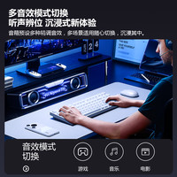 铂典 POLVCDG2025桌面电竞音响台式电脑家用游戏音箱低音炮高音质有线带麦 破晓白-尊享版【360°杜比音质✅DSP音效增强✅内置麦克风】