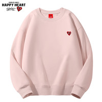 查尔斯桃心卫衣男女同款爱心LOGO刺绣加绒加厚保暖百搭外套 黑色【加绒】 M