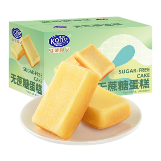 港荣 旗舰店无蔗糖蛋糕面包早餐整箱独立包装