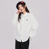 初语长袖衬衫女百搭打底衫25春秋通勤风纯色衬衣基本款上衣 天亮白-8332801 XL