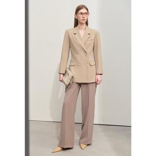 【优雅职场】春款简约风纯色西装外套女商务通勤西服上衣