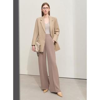 【优雅职场】春款简约风纯色西装外套女商务通勤西服上衣