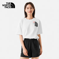 北面（The North Face）短袖T恤款舒适透气户外休闲半袖短袖夏季|8CSP FN4/雪峰白 S