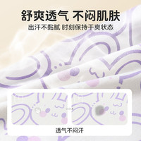 纤丝鸟（TINSINO）儿童睡衣套装女童纯棉家居服中小童四季空调服童装 可爱线条兔