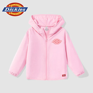 DICKIESDickies童装女童外套夏季儿童凉感连帽防晒衣小女孩上衣洋气 粉/DK粉线K 120