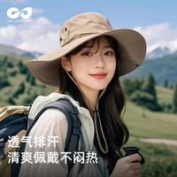 GOLOVEJOY2025春夏季渔夫帽户外徒步登山钓鱼遮阳防晒太阳帽子男 【XMZ77】咖啡色 均码