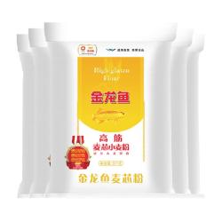 金龙鱼 高筋麦芯小麦粉5kg*5袋 家用馒头饺子面条包子 高筋面粉