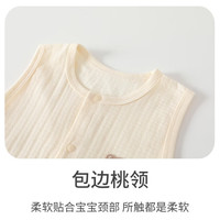 贝乐咿婴儿夏季琵琶服纯棉薄款连体衣男女宝宝贴身打底无袖爬服睡衣 水果蛙 80cm