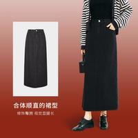 MM麦檬24年春直筒半身裙女