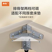喜临门意式头层牛皮真皮主卧室可选储物双人大婚床伯尔尼S 单床】常规款典雅咖 150*200cm