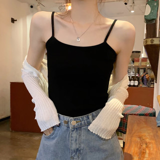 相伊恋人吊带背心女2025年夏季新款外穿辣妹装薄款抹胸无袖修身内搭打底衫  均码 【适合80-145斤】