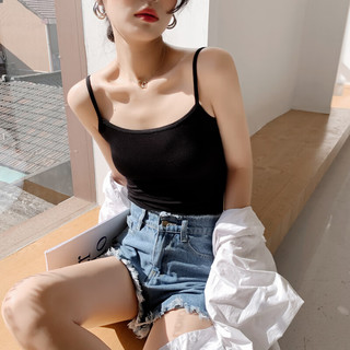 相伊恋人吊带背心女2025年夏季新款外穿辣妹装薄款抹胸无袖修身内搭打底衫  均码 【适合80-145斤】