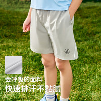 TOREAD kids探路者儿童男童2024春夏干爽速干弹力休闲运动百搭短裤 明灰 140cm