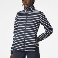哈雷汉森Helly Hansen 女式圆领绒线夹克 598 海军蓝条纹 中码