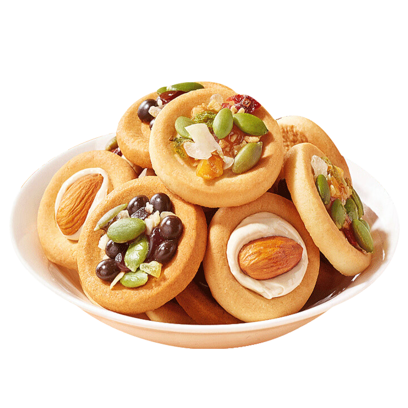 松香佳人 坚果小饼干 巴旦木夹心 休闲零食