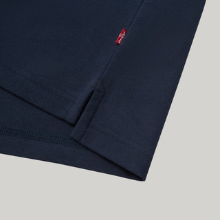 Levi's李维斯冰酷系列25年男士经典针织休闲简约短袖Polo衫 藏青色 004KC-0002 XL