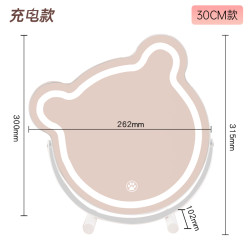 范芝琳 FENCHILIN 双脚熊 化妆镜 30cm充电款 白色