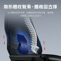 Ergonor保友基尼迪亚X 人体工学椅 办公椅电竞椅电脑椅网布/真皮座椅 【白框】银白网+躺舒宝 整椅