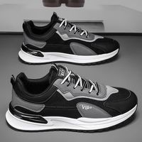 迪特丹运动鞋男鞋春秋季网面休闲鞋防滑透气跑步鞋子男士慢跑鞋老爹鞋 YJ-332黑色 42