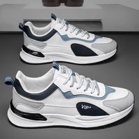 迪特丹运动鞋男鞋春秋季网面休闲鞋防滑透气跑步鞋子男士慢跑鞋老爹鞋 YJ-332白色 43