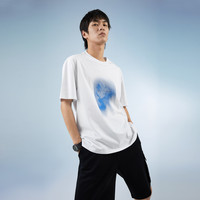 黑鲸海澜之家旗下多色休闲短袖T恤男夏季圆领套头衫男短t男舒适 CNTBW23049A漂白花纹C7 L