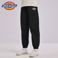 DICKIESDickies童装男童工装裤2025小童宽松冰丝运动裤儿童夏季裤子 军绿/DK红标k 140