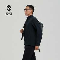 SANFO PLUS户外SJM-23053N 墨玉立领软壳夹克 男款SJM-23053N 黑色 L