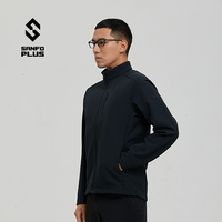 SANFO PLUS户外SJM-23053N 墨玉立领软壳夹克 男款SJM-23053N 蓝黑色 M