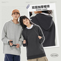 真维斯美式卫衣男连帽2024春秋季重磅潮牌宽松男款百搭外套B 米咖(三褐色标X） 2XL