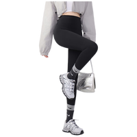 浪莎（LangSha）蚂蚁腰鲨鱼裤女外穿春秋高腰收腹提臀显瘦芭比无痕瑜伽打底裤女