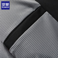 罗蒙（ROMON）棒球领夹克男外套2024秋季商务休闲男士通勤棒球服男装2740 黑色 2XL