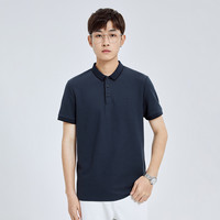 太平鸟男装奥莱夏季速干polo衫男商务休闲短袖t恤运动保罗潮 XXXL 蓝色(修身)