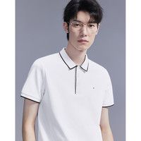 太平鸟男装奥莱夏季速干polo衫男商务休闲短袖t恤运动保罗潮 L 蓝色1(修身)